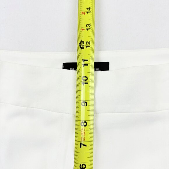 Black Label by Evan-Picone Womens Full Lined Mid Rise Stretch White Pants 10 NWT - Picture 9 of 11